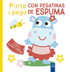 PINTA Y PEGA CON PEGATINAS DE ESPUMA. AMARILLO