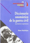 DICCIONARIO ONOMSTICO GUERRA CIVIL 70 AGC-04